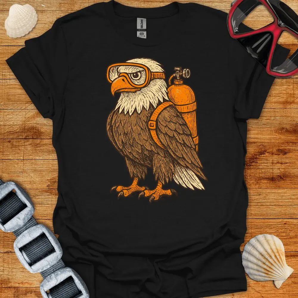 T-Shirt Black / S Scuba Eagle T-Shirt