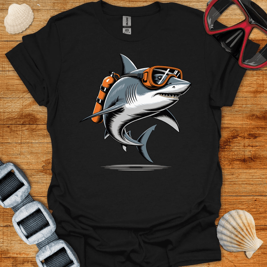 T-Shirt Black / S Shark Diver T-Shirt