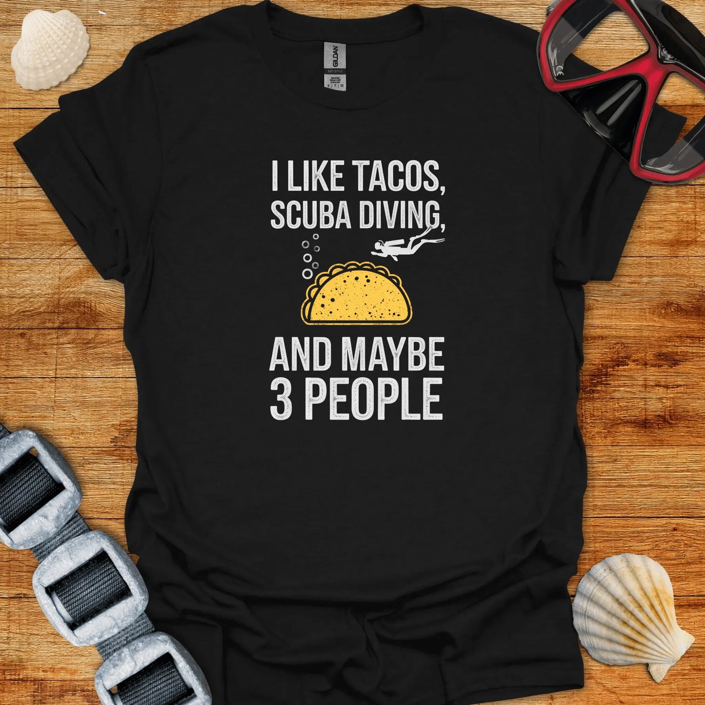 T-Shirt Black / S Tacos & Diving T-Shirt