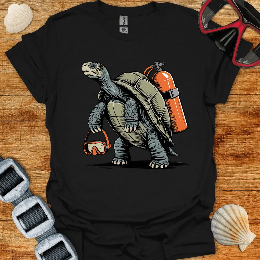 T-Shirt Black / S Tortoise Diver T-Shirt