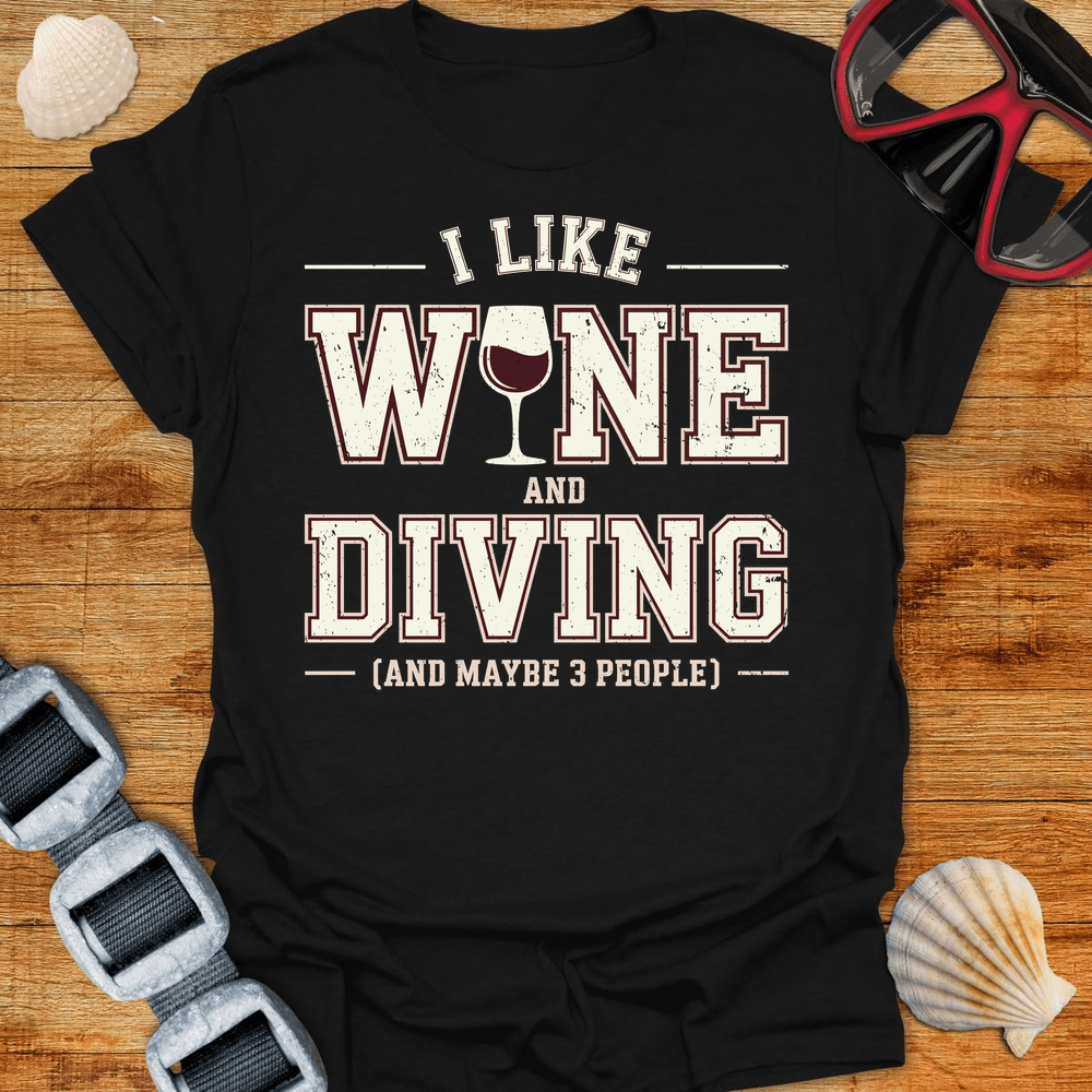 T-Shirt Black / S Wine Diving T-Shirt
