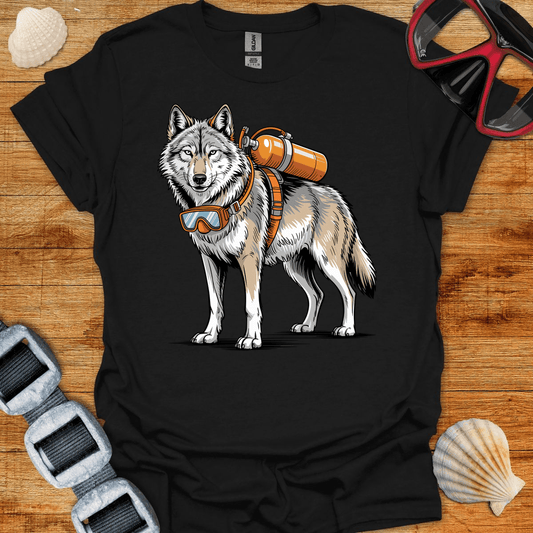 T-Shirt Black / S Wolf Diver T-Shirt
