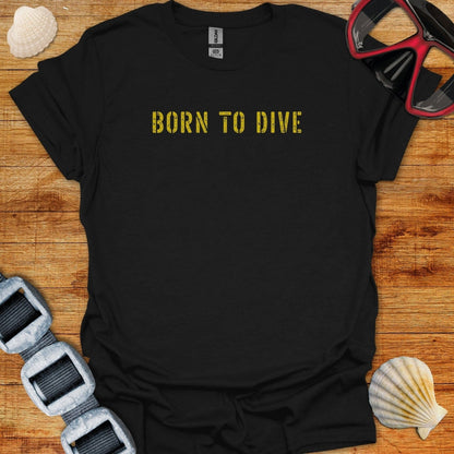 T-Shirt Black / XS Born To Dive