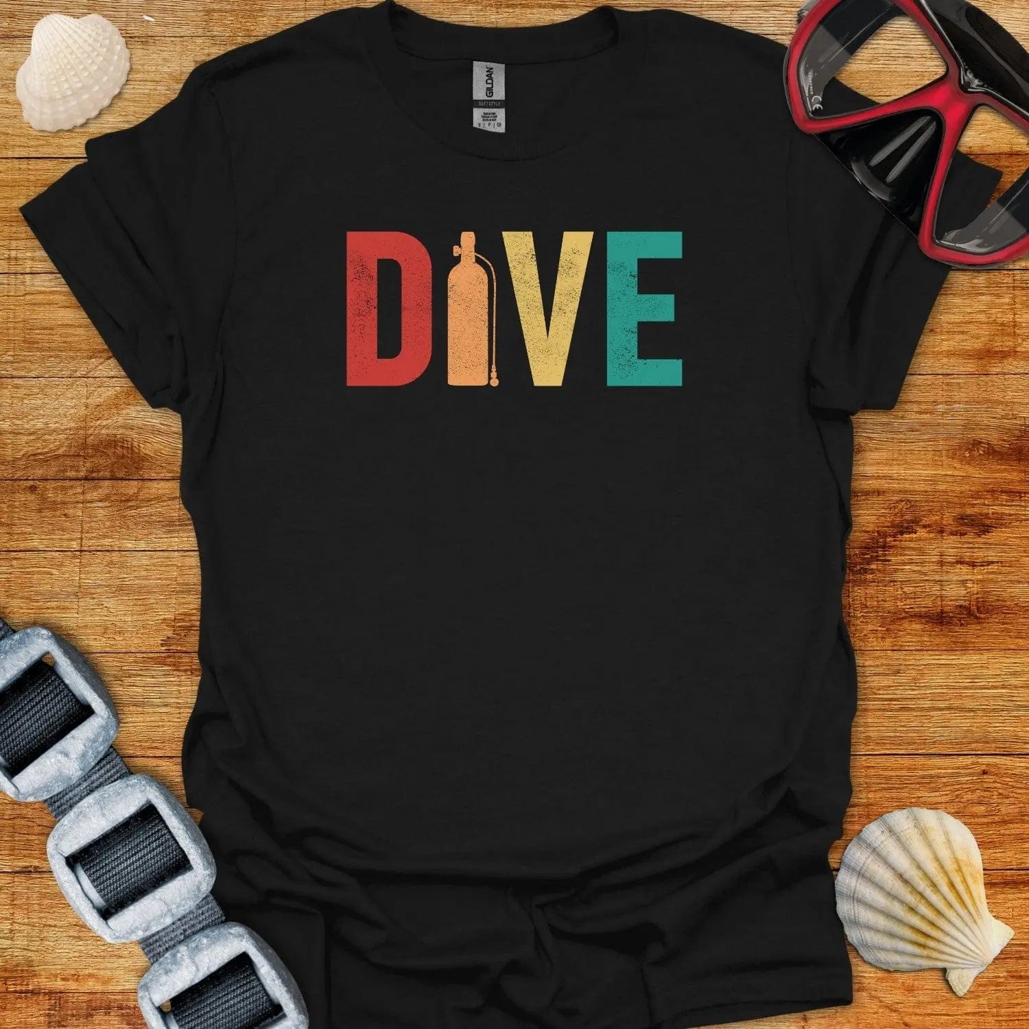 T-Shirt Black / XS Dive Tanked