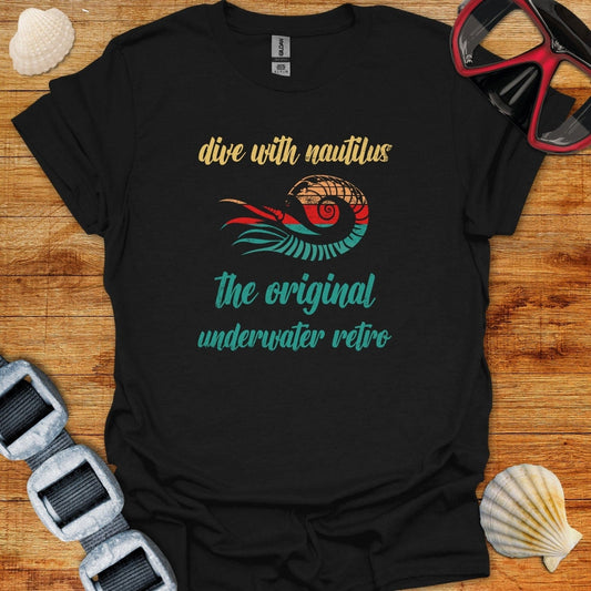 T-Shirt Black / XS Original Retro Nautilus