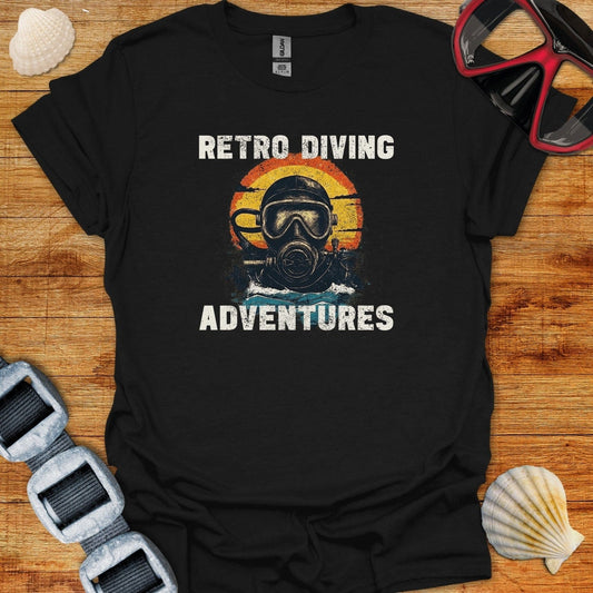 T-Shirt Black / XS Retro Diving Adventures