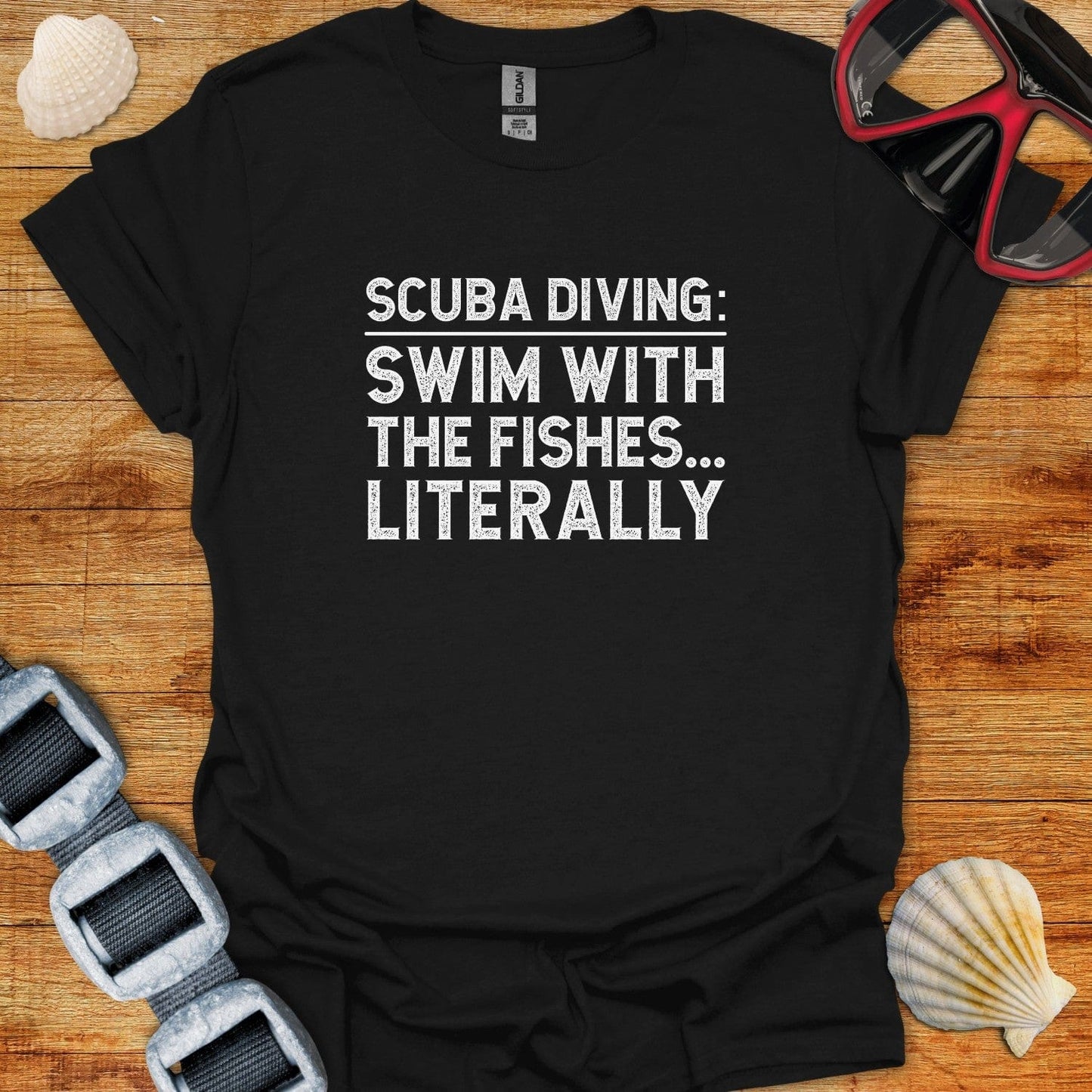 T-Shirt Black / XS Swim With The Fishes