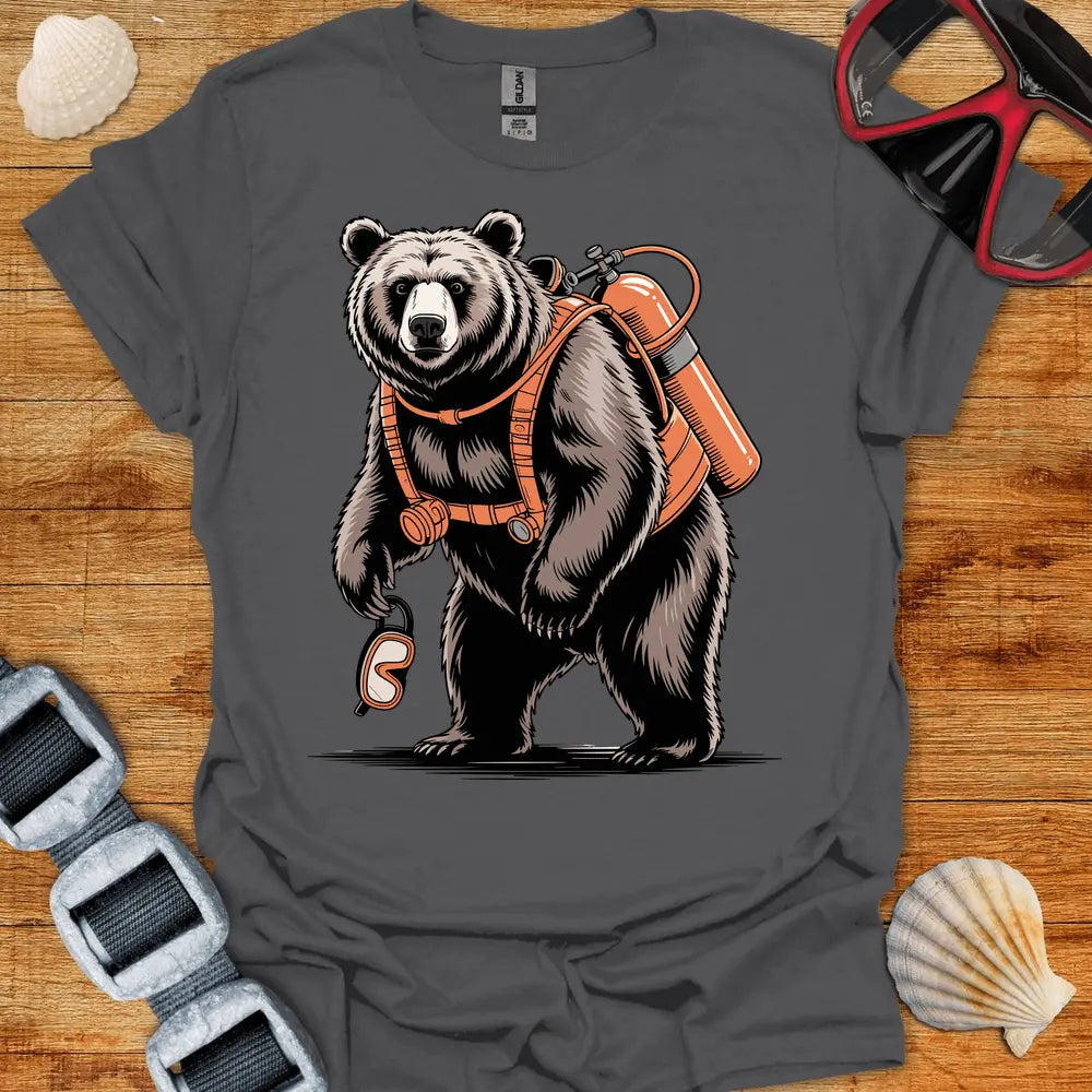 T-Shirt Charcoal / S Bear Diver T-Shirt