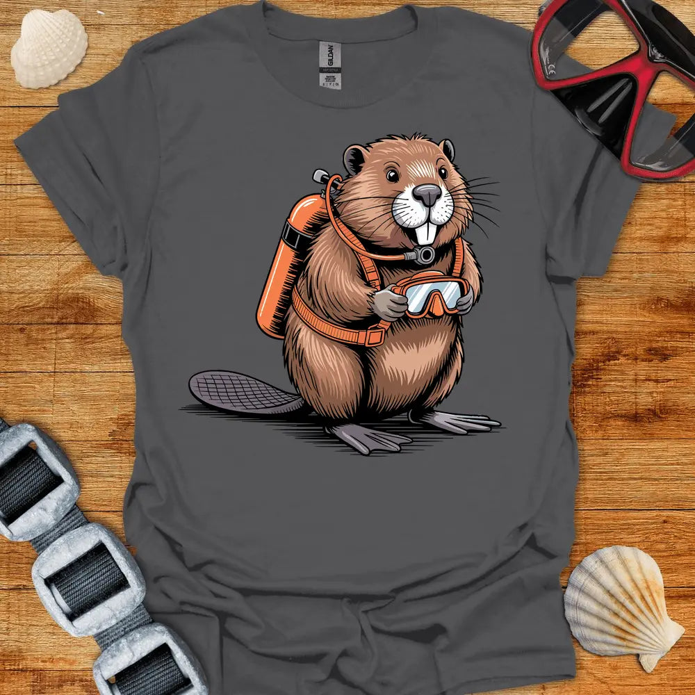 T-Shirt Charcoal / S Beaver Diver T-Shirt