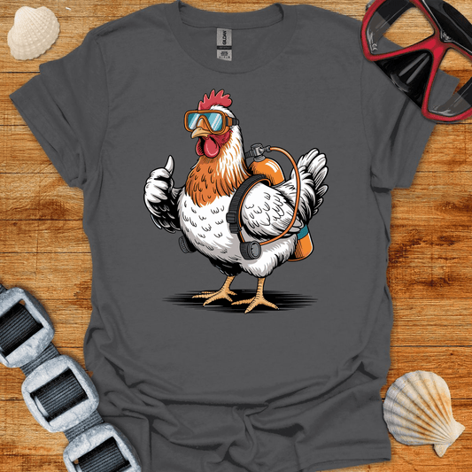 T-Shirt Charcoal / S Chicken Diver T-Shirt