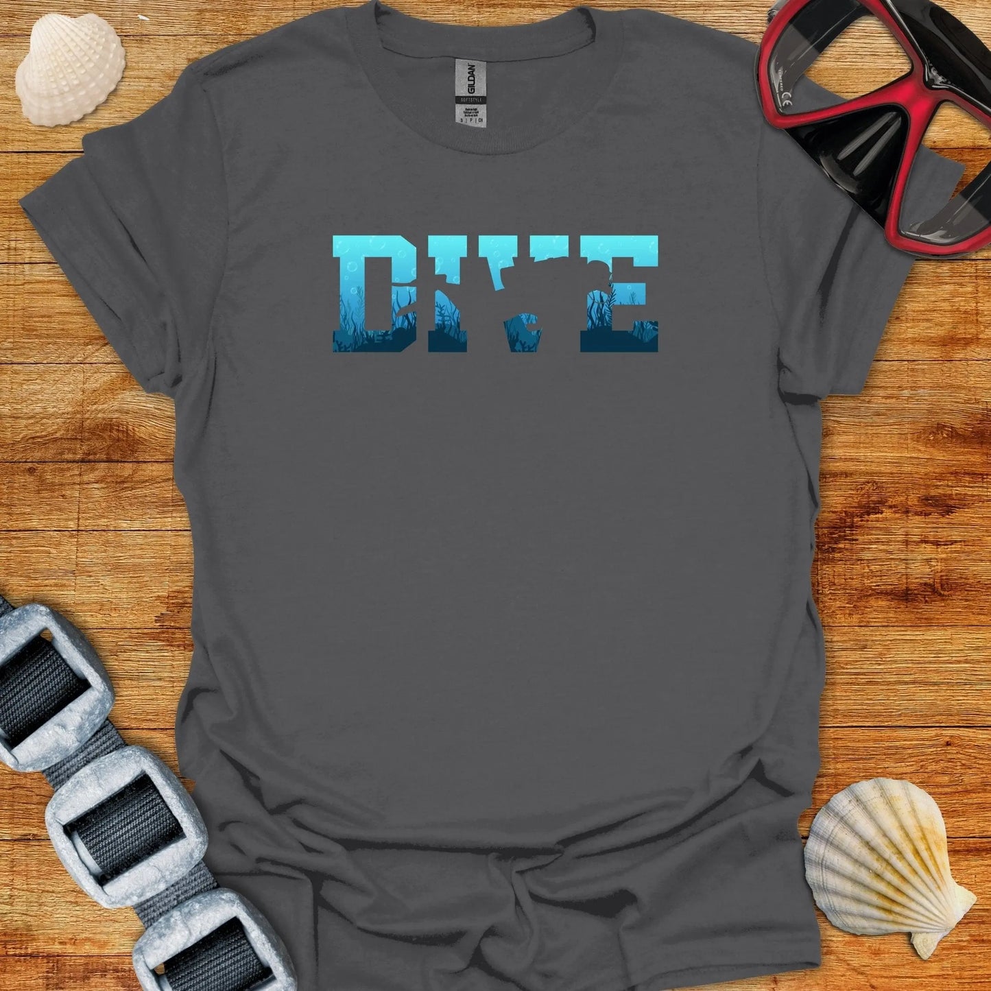 T-Shirt Charcoal / S Dive Into The Blue T-Shirt