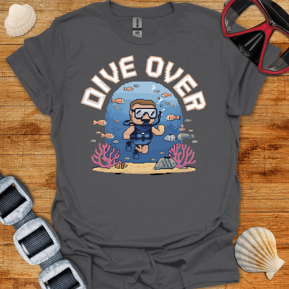T-Shirt Charcoal / S Dive Over Retro T-Shirt