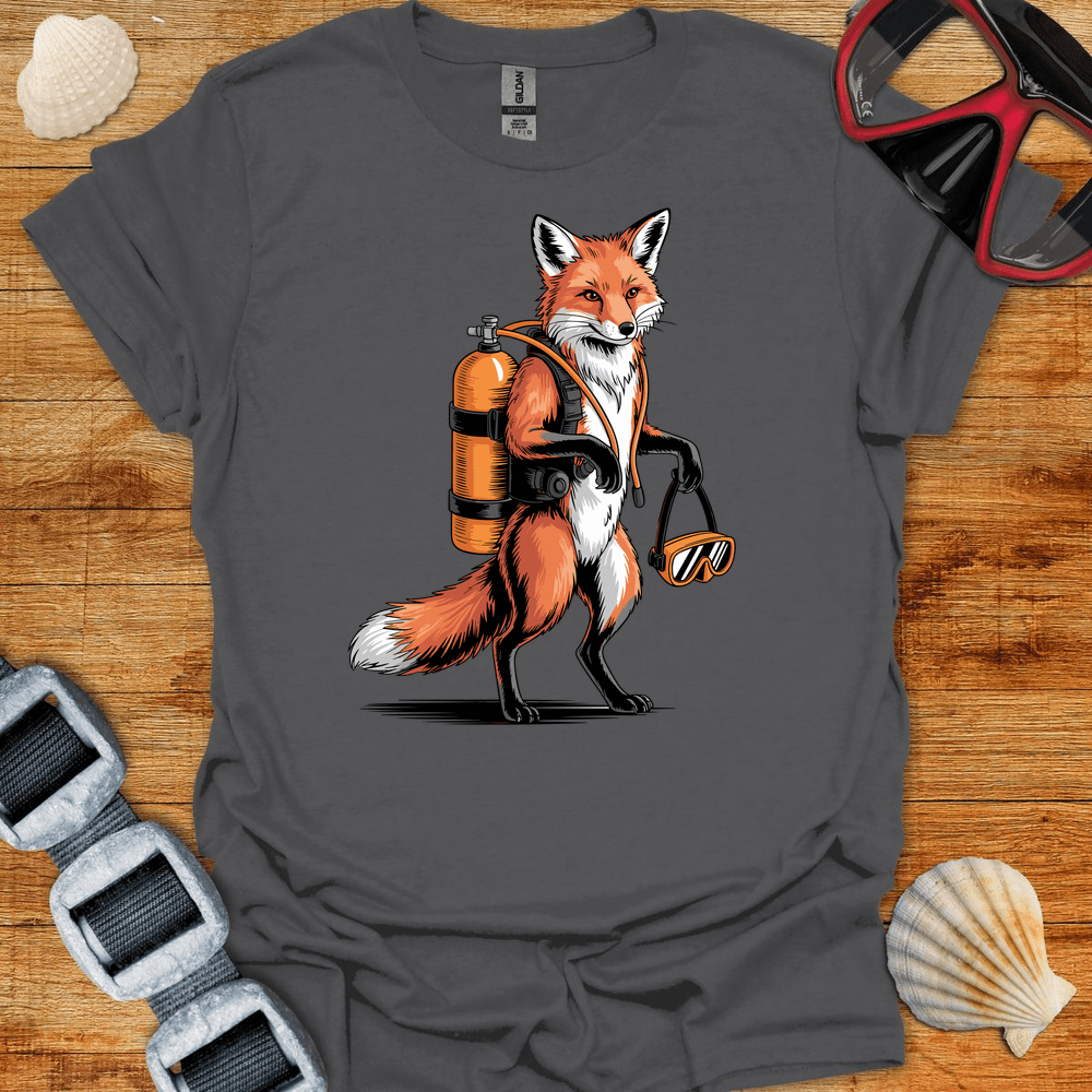 T-Shirt Charcoal / S Fox Diver T-Shirt