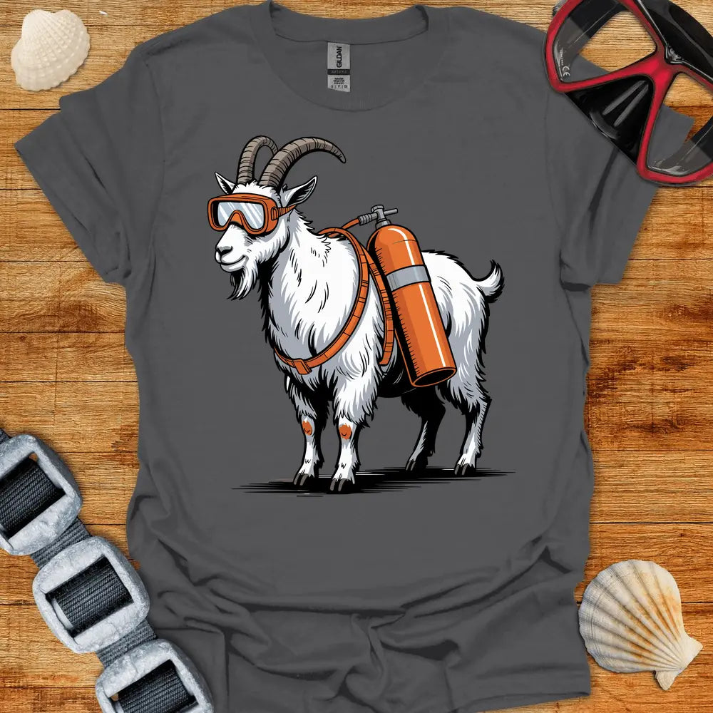 T-Shirt Charcoal / S Goat Diver T-Shirt