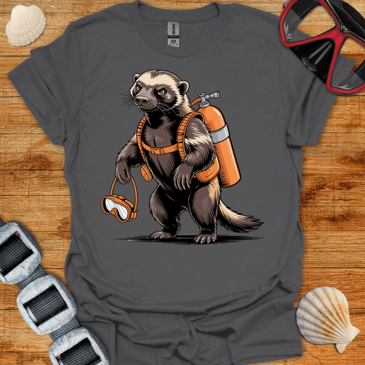 T-Shirt Charcoal / S Honey Badger Diver T-Shirt