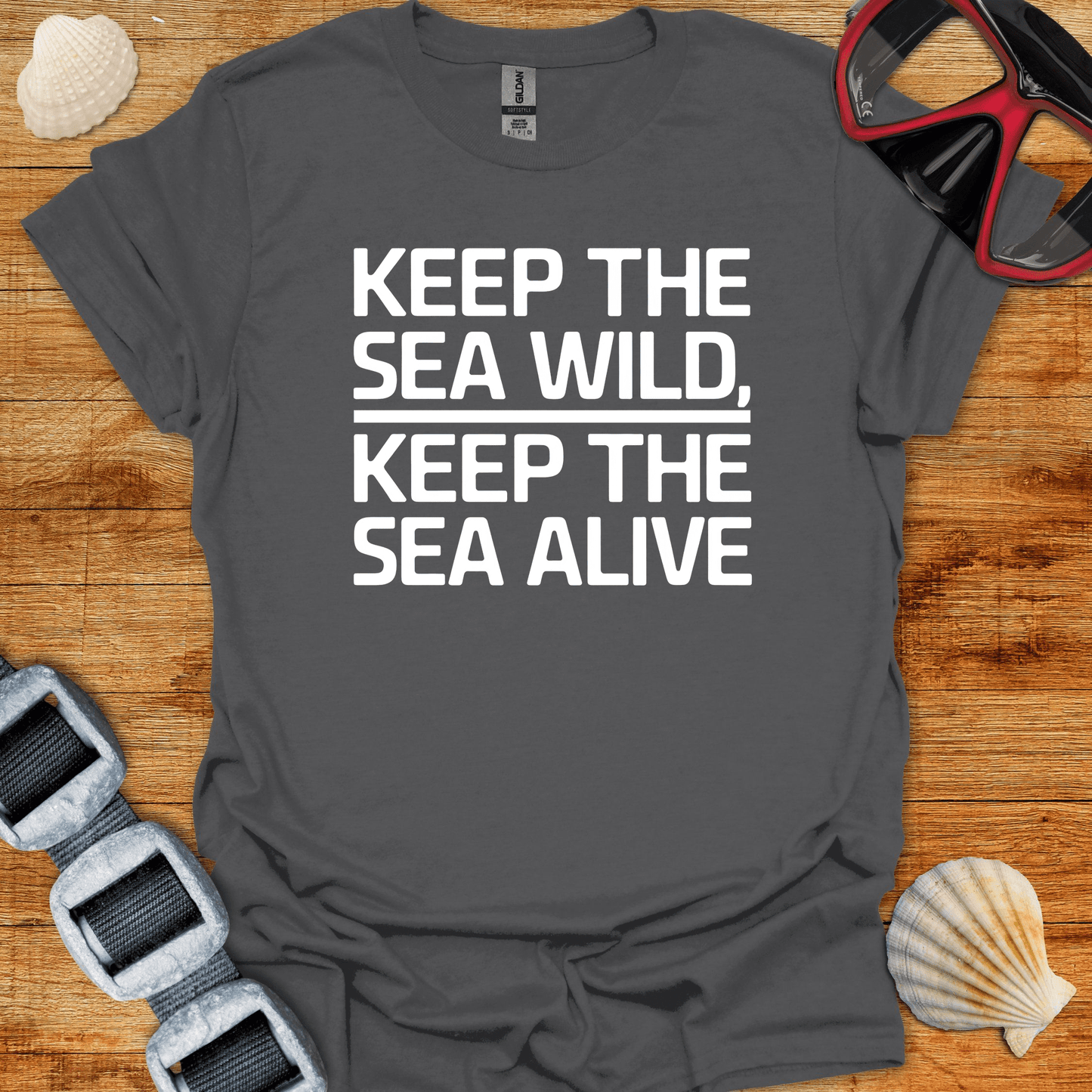 T-Shirt Charcoal / S Keep The Sea Wild T-Shirt