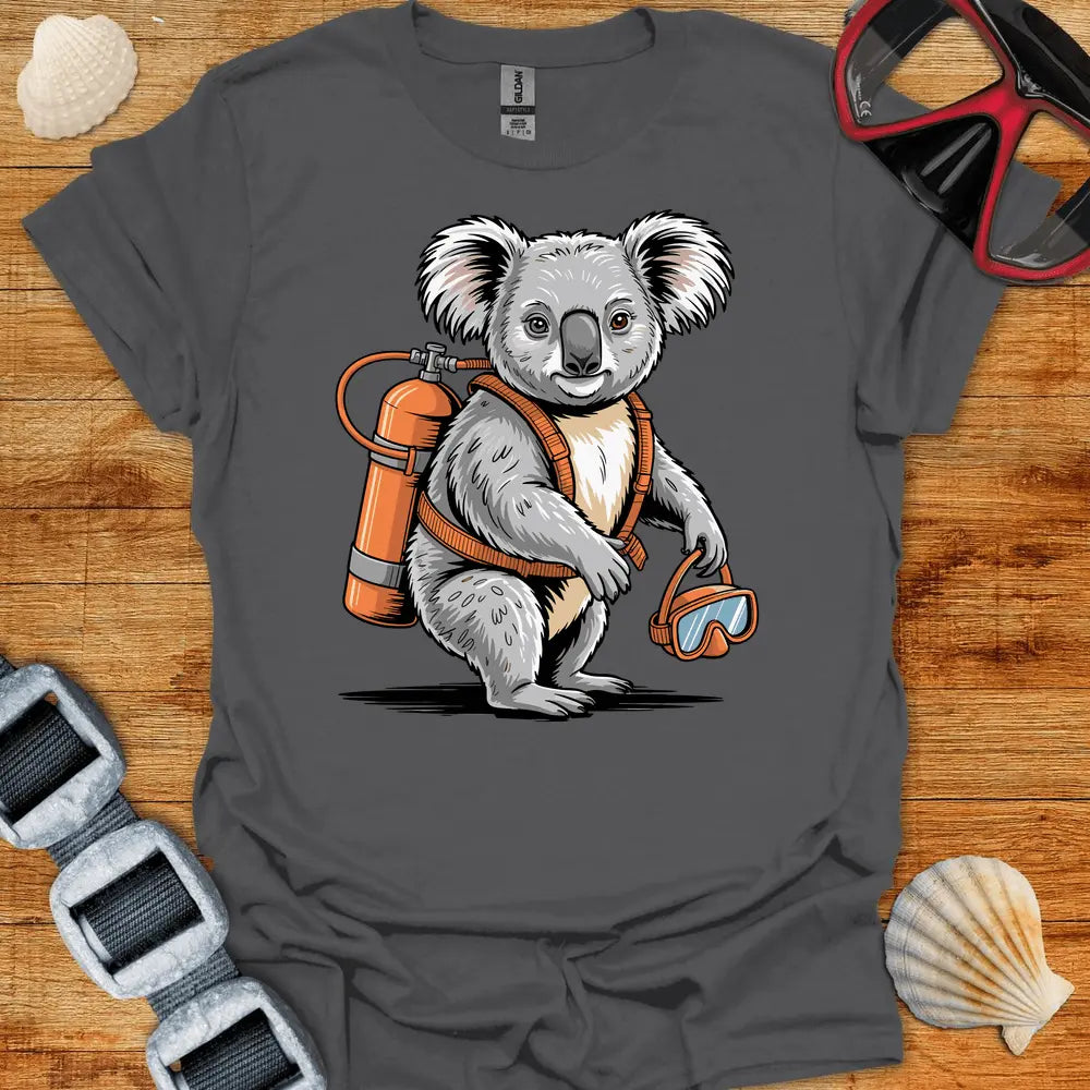 T-Shirt Charcoal / S Koala Diver T-Shirt