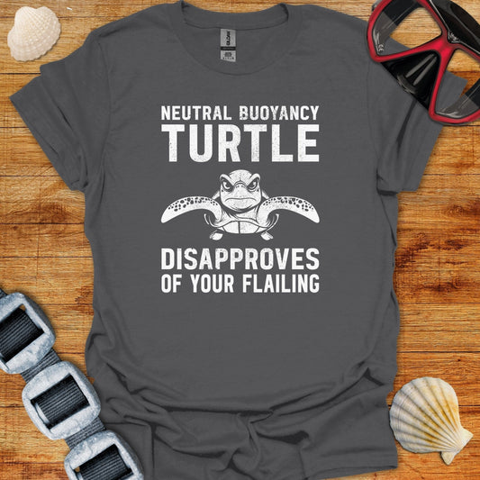 T-Shirt Charcoal / S Neutral Buoyancy Turtle T-Shirt
