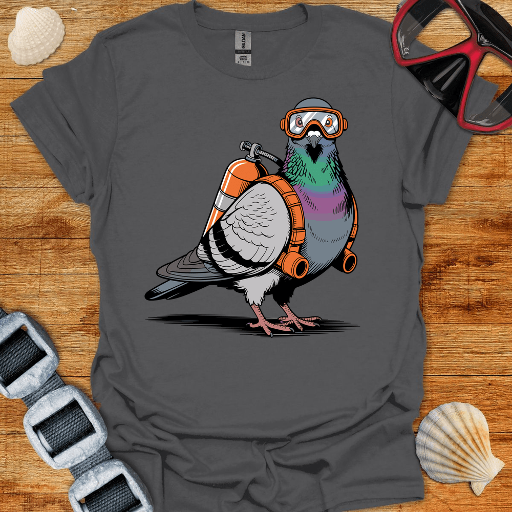 T-Shirt Charcoal / S Pigeon Diver T-Shirt