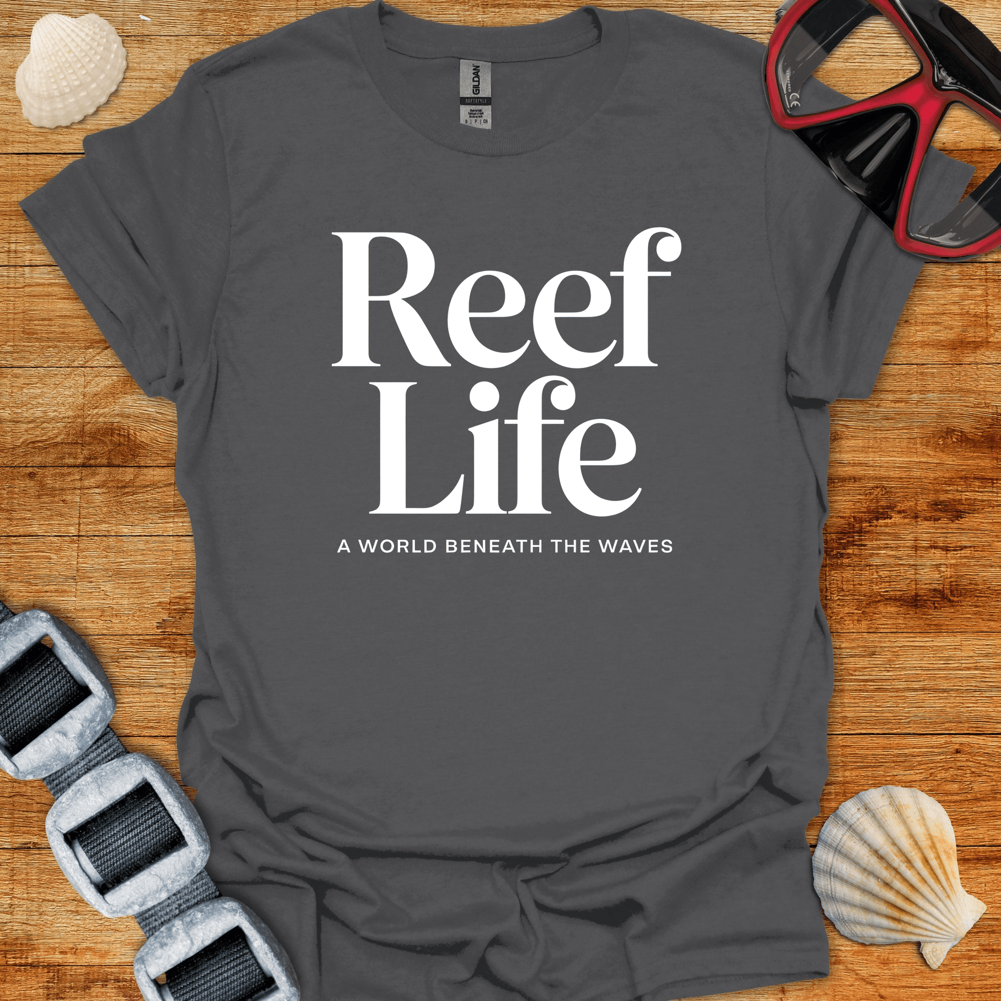 T-Shirt Charcoal / S Reef Life T-Shirt