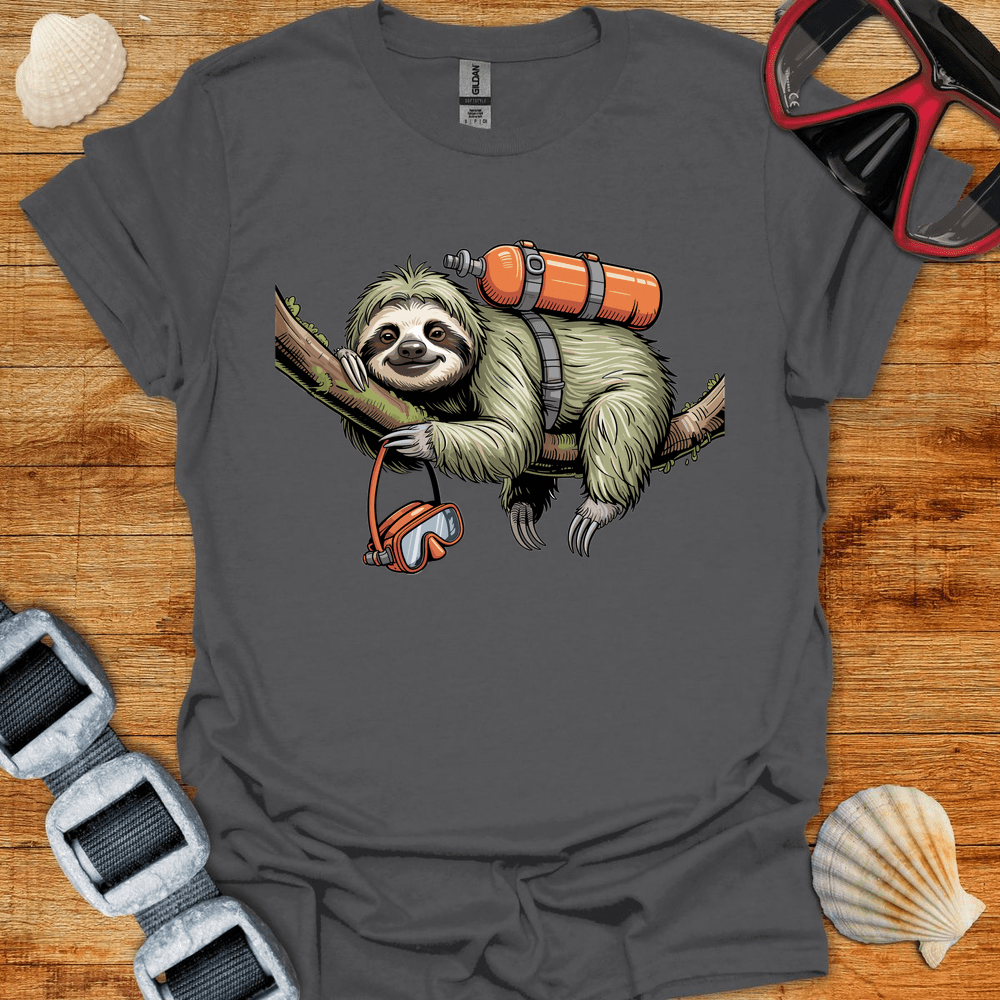T-Shirt Charcoal / S Relaxed Sloth Diver T-Shirt