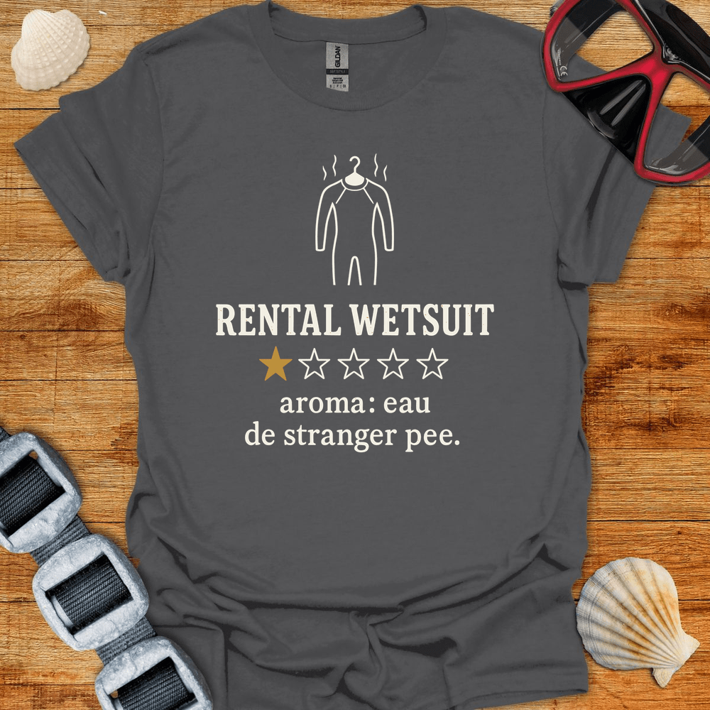 T-Shirt Charcoal / S Rental Wetsuit Review T-Shirt