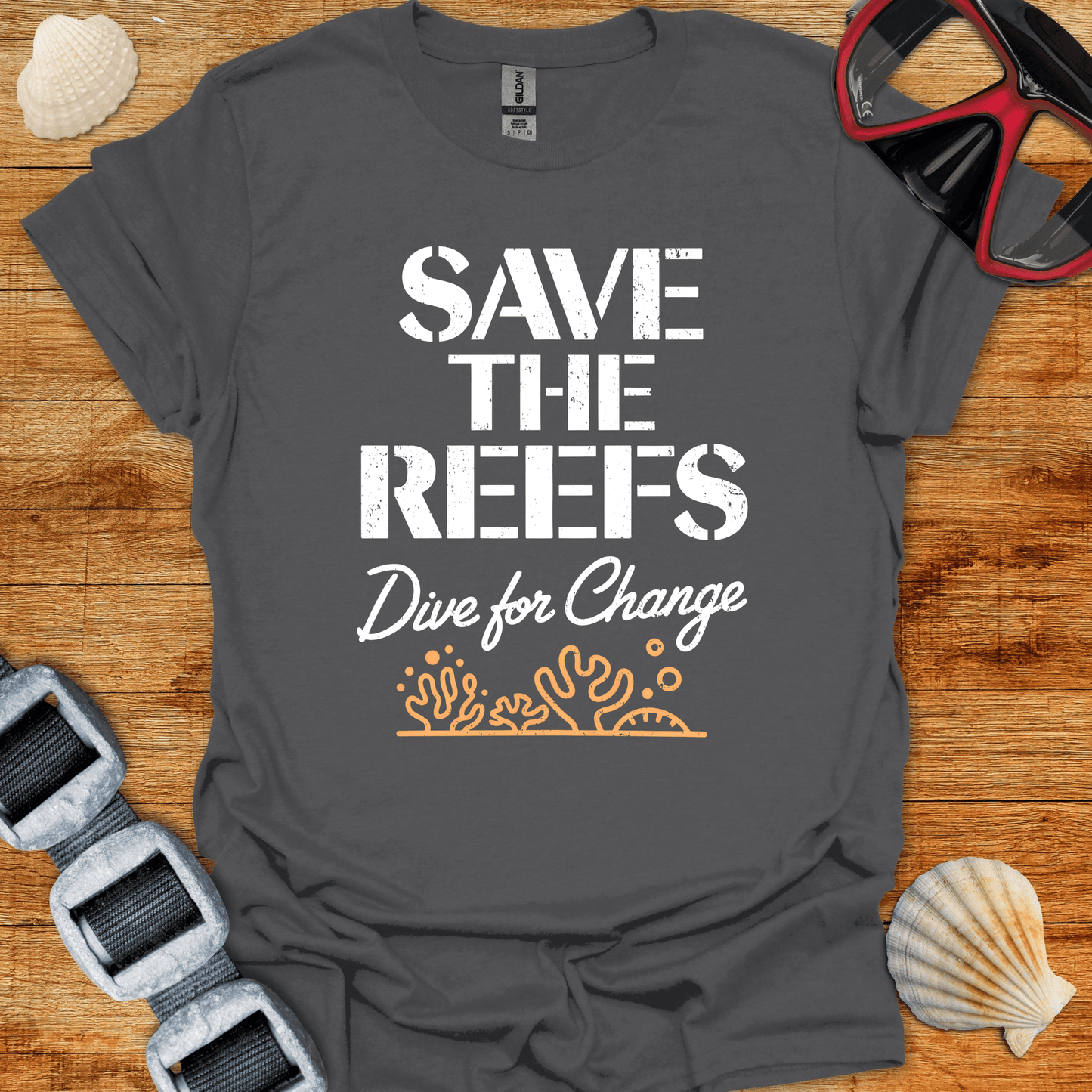 T-Shirt Charcoal / S Save The Reefs T-Shirt