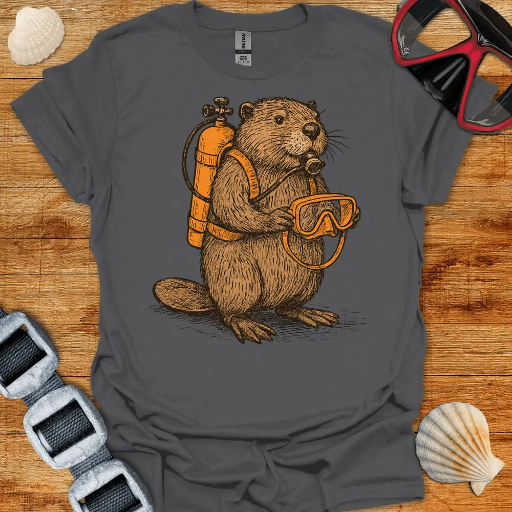T-Shirt Charcoal / S Scuba Beaver T-Shirt