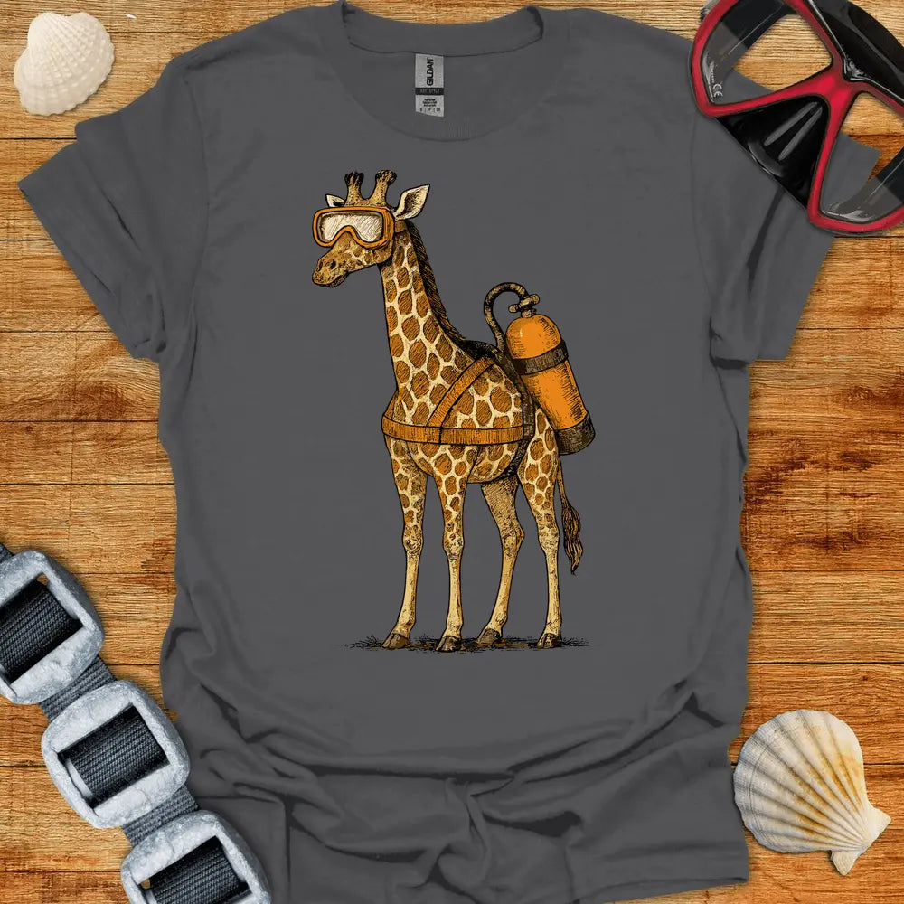T-Shirt Charcoal / S Scuba Giraffe T-Shirt