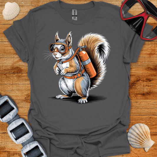 T-Shirt Charcoal / S Squirrel Diver T-Shirt