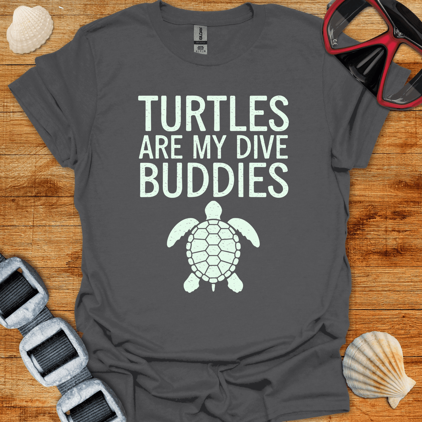 T-Shirt Charcoal / S Turtle Buddies T-Shirt