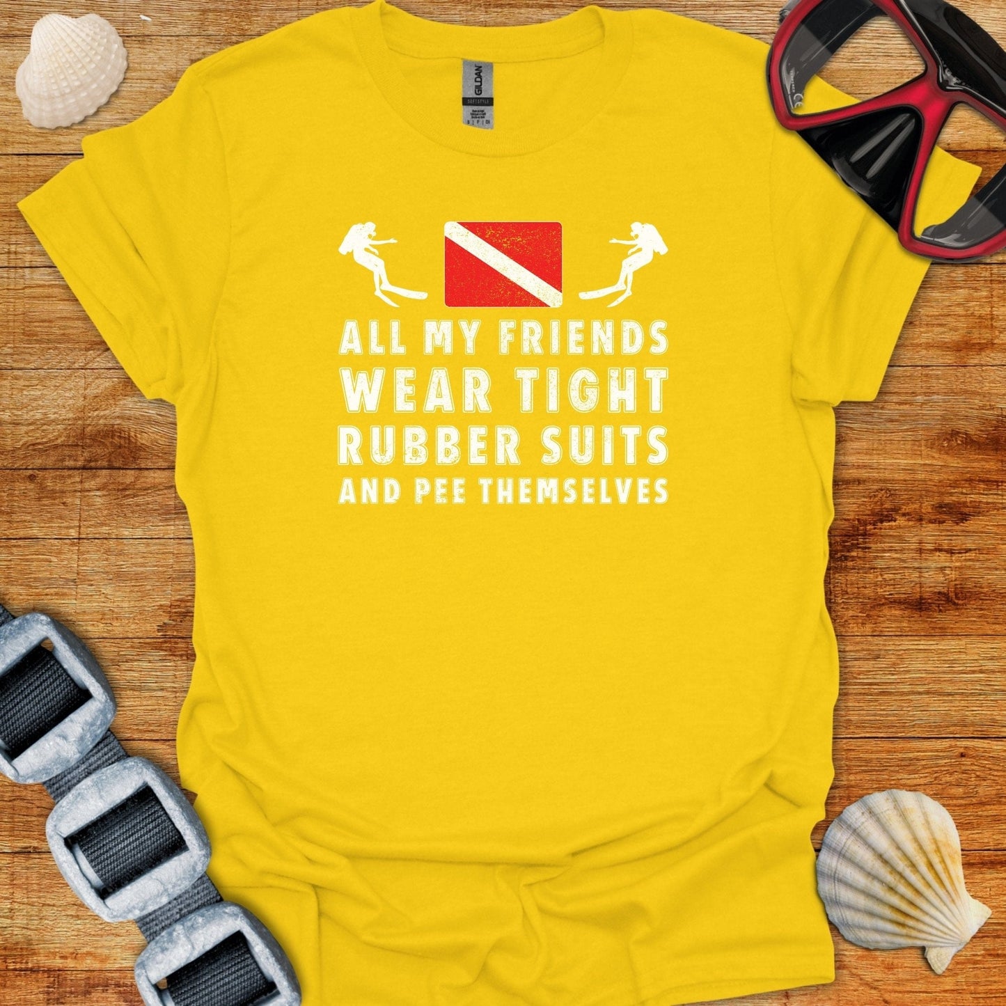 T-Shirt Daisy / S All My Friends Wear Tight Rubber Suits T-Shirt