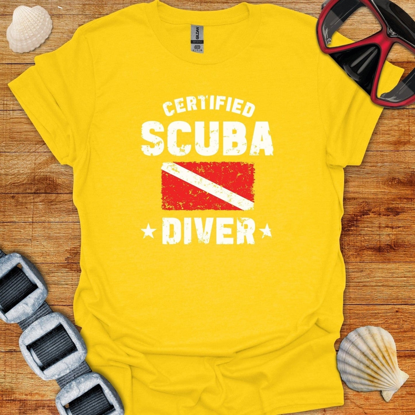 T-Shirt Daisy / S Cerified Scuba Diver