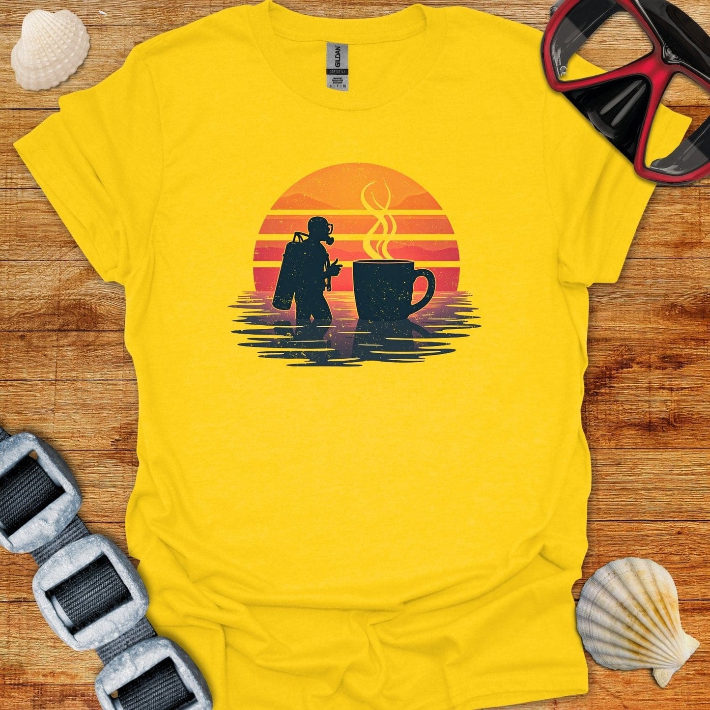 T-Shirt Daisy / S Coffee Diver