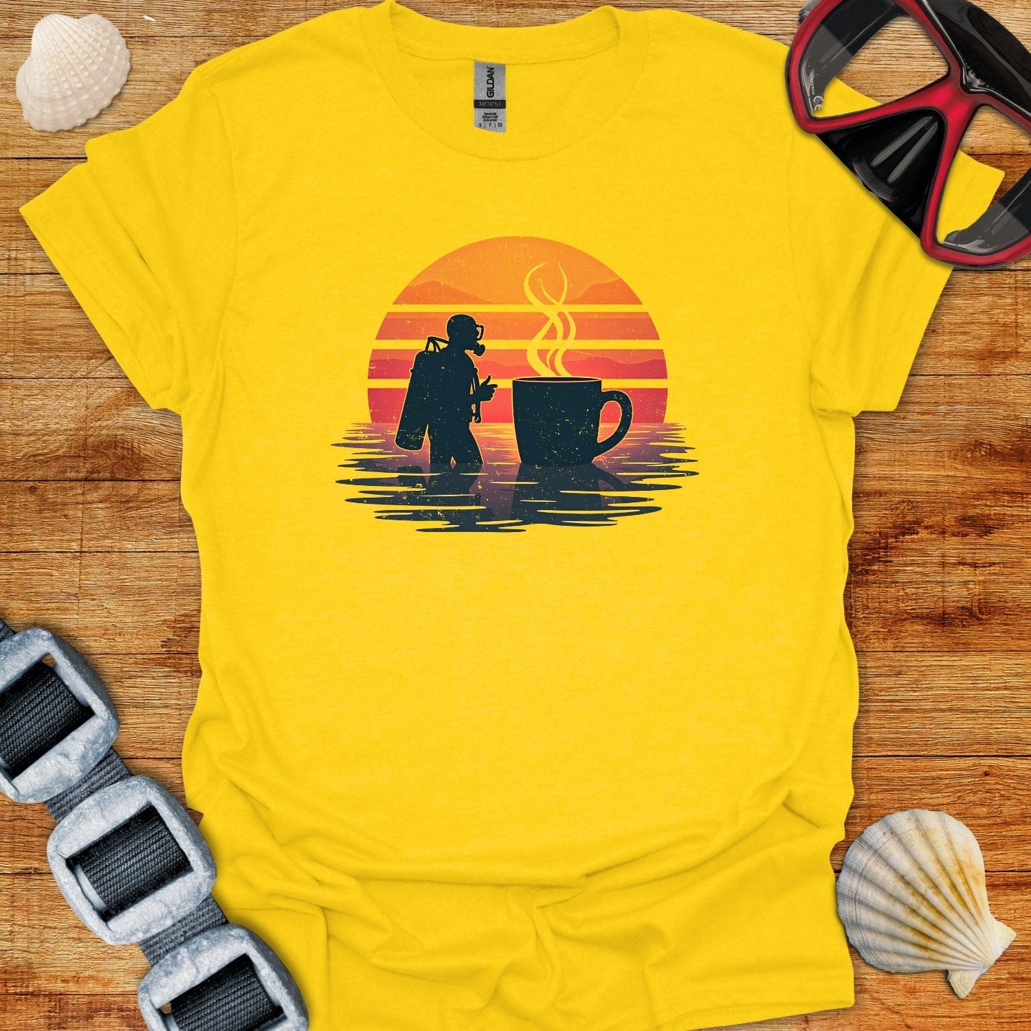 T-Shirt Daisy / S Coffee Diver