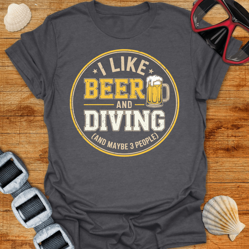 T-Shirt Dark Heather / S Beer & Diving T-Shirt