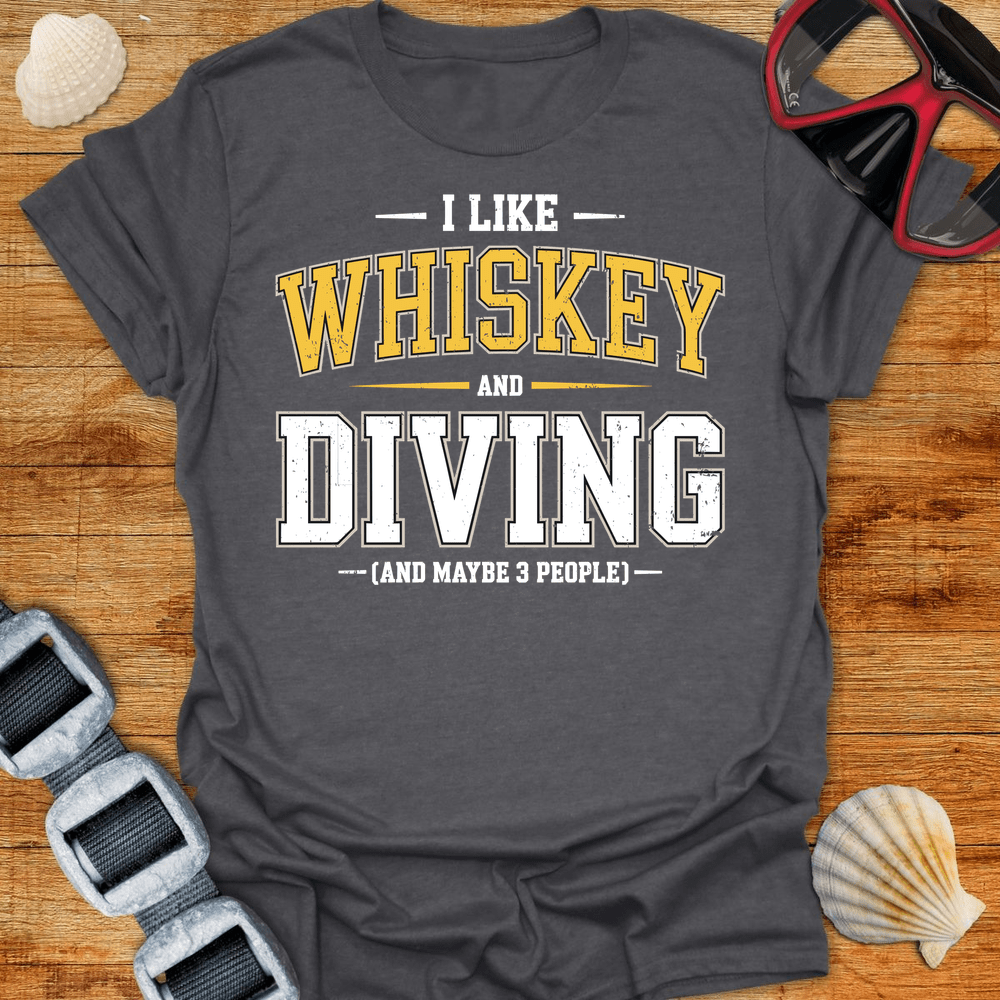 T-Shirt Dark Heather / S Whiskey & Diving T-Shirt