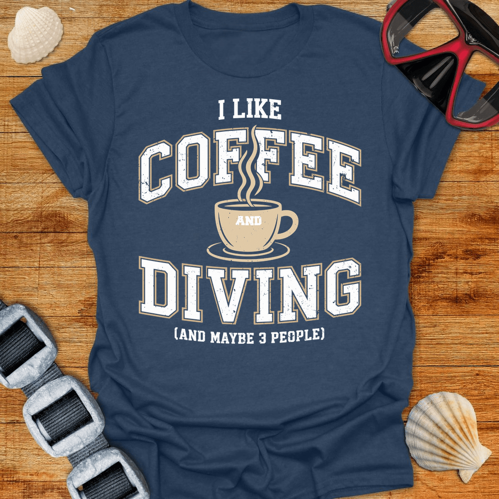 T-Shirt Heather Navy / S Coffee & Diving T-Shirt