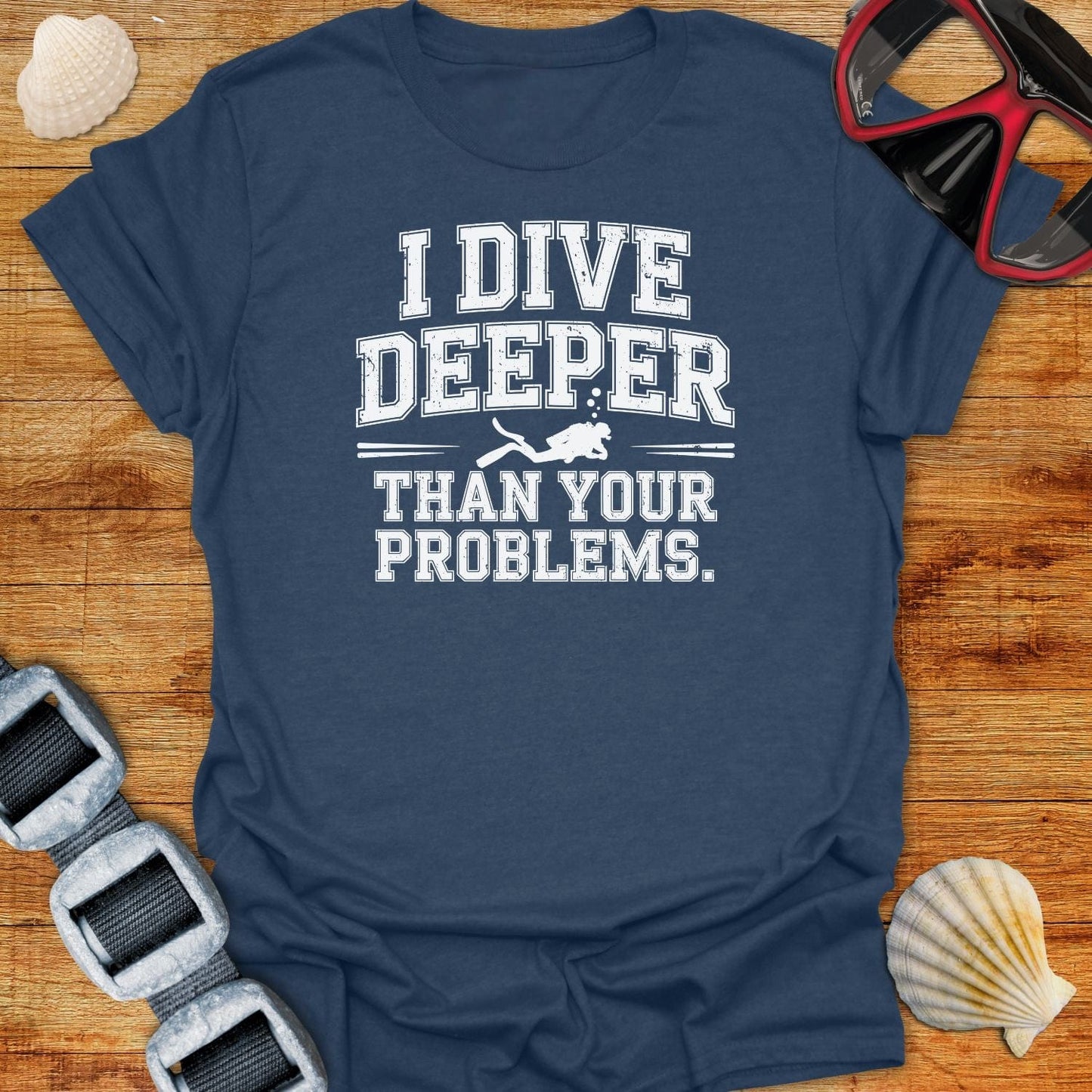 T-Shirt Heather Navy / S Deeper Problems T-Shirt
