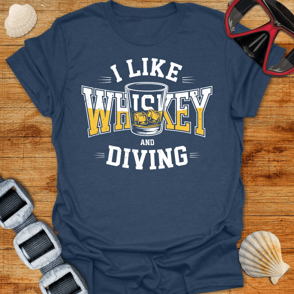 T-Shirt Heather Navy / S Diving & Whiskey T-Shirt