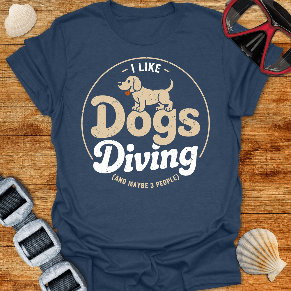 T-Shirt Heather Navy / S Dogs & Diving T-Shirt