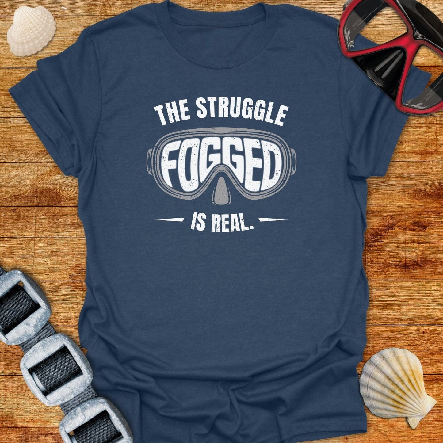 T-Shirt Heather Navy / S Fogged T-Shirt