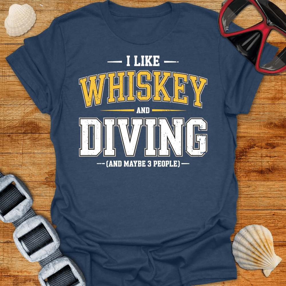T-Shirt Heather Navy / S Whiskey & Diving T-Shirt