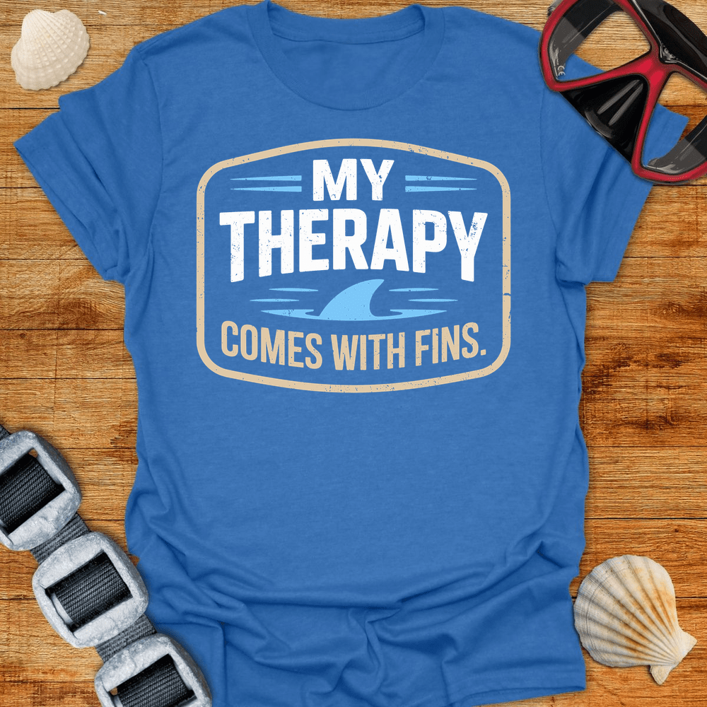 T-Shirt Heather Royal / S Comes With Fins T-Shirt