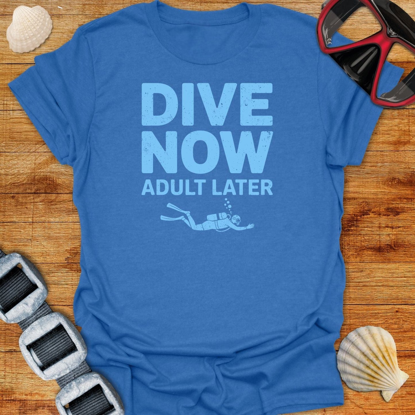 T-Shirt Heather Royal / S Dive Now T-Shirt