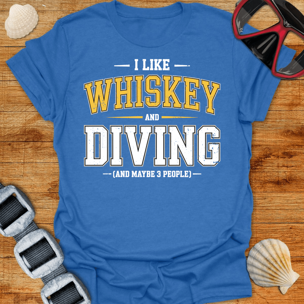 T-Shirt Heather Royal / S Whiskey & Diving T-Shirt