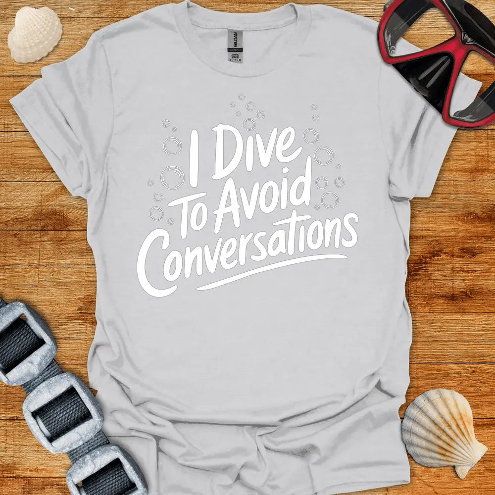 T-Shirt Ice Grey / S Avoid Conversations T-Shirt
