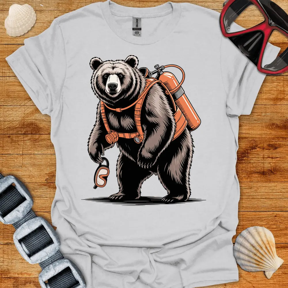 T-Shirt Ice Grey / S Bear Diver T-Shirt