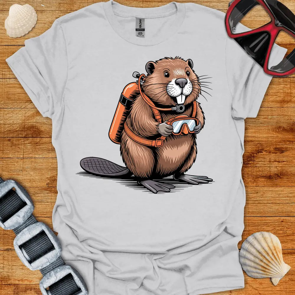 T-Shirt Ice Grey / S Beaver Diver T-Shirt