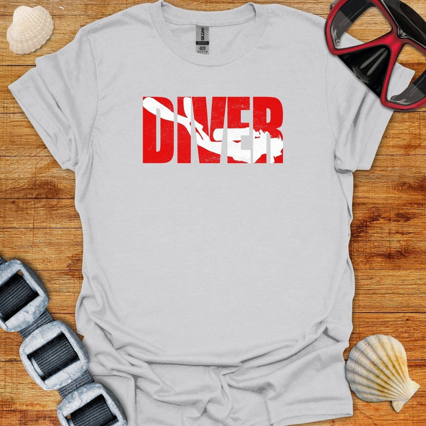 T-Shirt Ice Grey / S Bold Diver